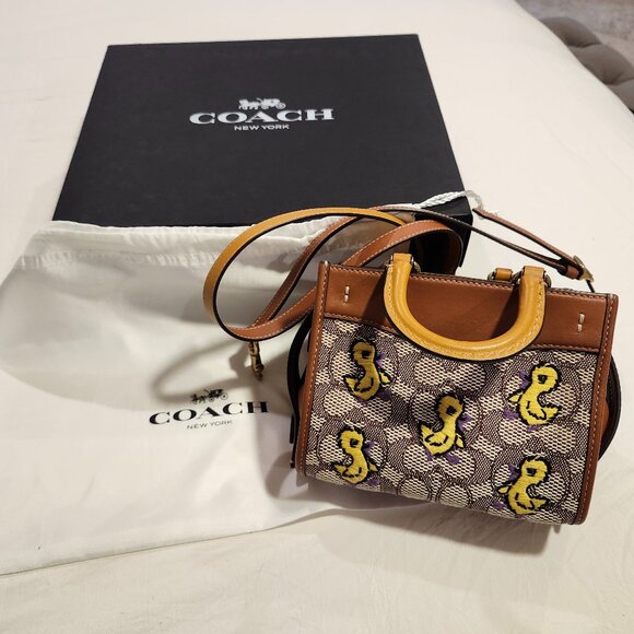 Coach Handbags - Coach Rogue 17 In Signature Textile Jacquard With Duck Motif
